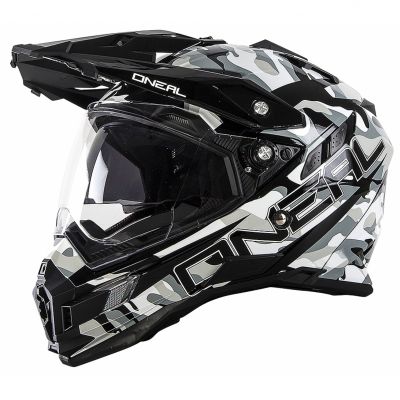 Шлем Sierra Adventure Helmet SNIPER чёрно-белый